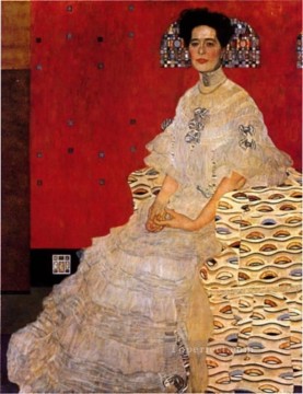 Bildnis Fritza Riedler 1906 Simbolismo Gustav Klimt Pinturas al óleo